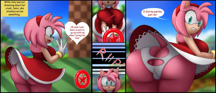 1girl aged_up amy_rose anthro ass ass_cleavage big_ass big_breasts bottom_heavy breasts bubble_ass bubble_butt butt_crack dat_ass fat_ass fat_butt furry hedgehog hourglass_figure huge_ass huge_breasts insanely_hot long_ears looking_back panties ripped_clothing roga14 sega sexy sexy_ass sexy_body sexy_breasts smelly_ass sonic_the_hedgehog_(series) thick_ass thick_thighs torn_clothes wardrobe_malfunction wide_hips