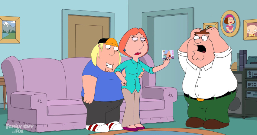 chris_griffin family_guy lois_griffin peter_griffin