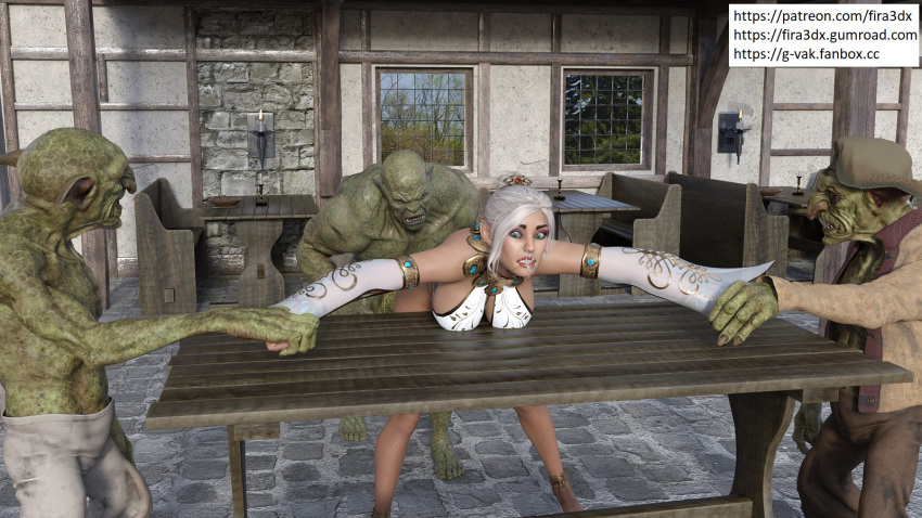 3d ass bending_over breasts elf fira3dx forced goblins high_res orc rape sexy