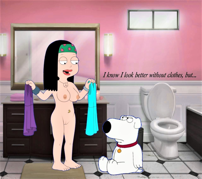 american_dad breasts brian_griffin crossover erect_nipples family_guy hayley_smith nude shaved_pussy thighs