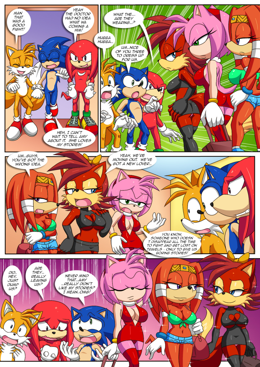 amy_rose archie_comics bad_end bbmbbf big_breasts bitch blue_fur broken_heart echidna erinaceinae erinaceinae_humanoid fiona_fox fox fox_girl furry gloves green_eyes hedgehog knuckles_the_echidna light_blue_eyes male medium_breasts miles_"tails"_prower mobian_(species) mobius_unleashed orange_fur palcomix pink_fur purple_eyes red_dress red_fur sega short_hair sonic_(series) sonic_the_hedgehog sonic_the_hedgehog_(series) sonically_sapphic_story tikal_the_echidna video_game_character video_game_franchise vulpine white_gloves younger_male