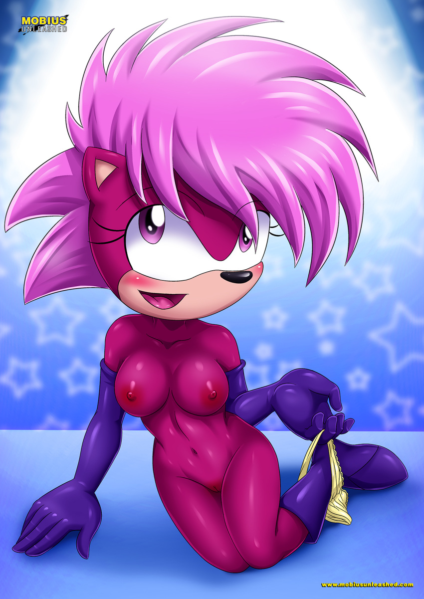 1girl bbmbbf mobius_unleashed nipples nude palcomix pussy sega smile sonia_the_hedgehog sonic_(series) sonic_the_hedgehog_(series) sonic_underground