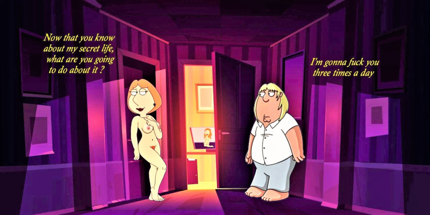 breasts chris_griffin erect_nipples family_guy lois_griffin nude pubic_hair pussy thighs