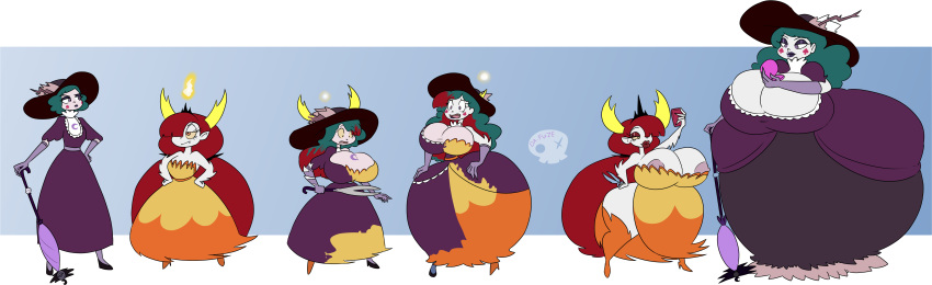 2_girls da-fuze dat_ass eclipsa_butterfly gigantic_ass gigantic_breasts hekapoo housewife star_vs_the_forces_of_evil transformation