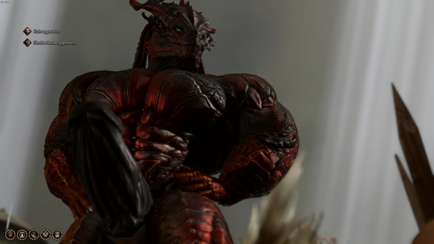 baldurs_gate big_penis dragon dragonborn dungeons_and_dragons game_mod male male_only muscular_male scalie