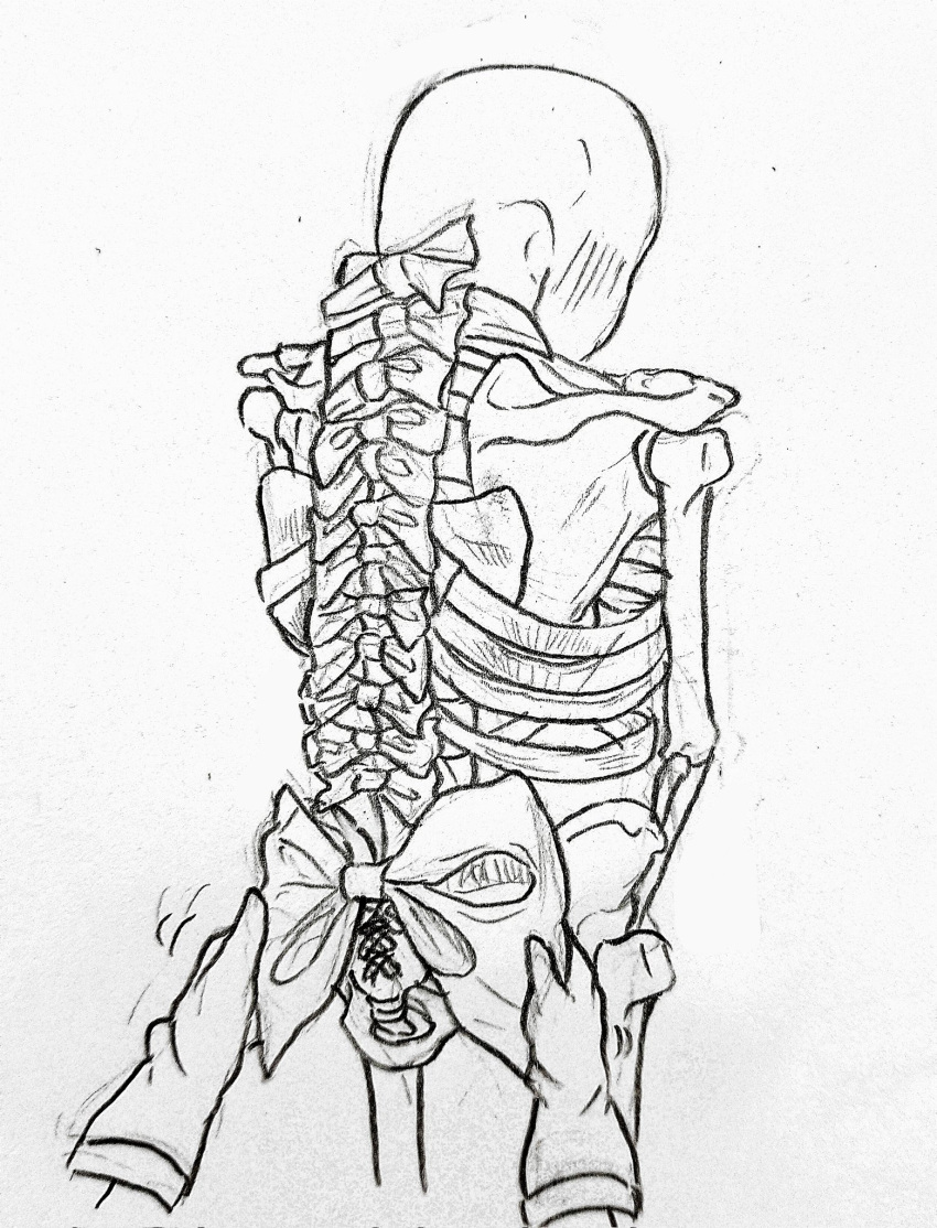 2020 2020s 2boys animated_skeleton back_view brothers duo fontcest gloves implied_incest male/male male_only monster nude papyrus papyrus_(undertale) papysans ribbon ribbons s2ames2 sacrum_lacing sans sans_(undertale) solo_focus traditional_art traditional_media traditional_media_(artwork) undead undertale undertale_(series) unseen_character unseen_male unseen_male_face yaoi