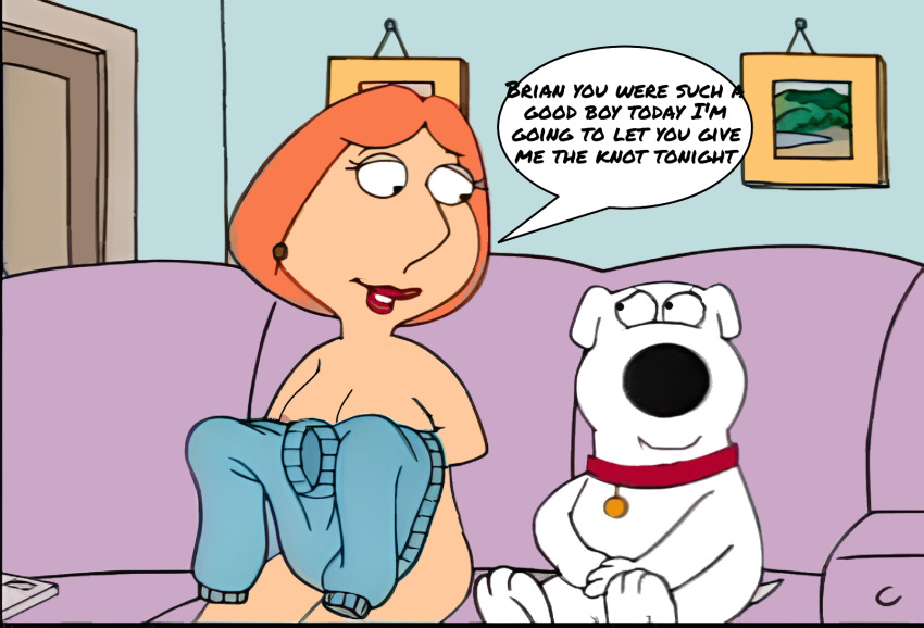 brian_griffin family_guy lois_griffin milf nude_female