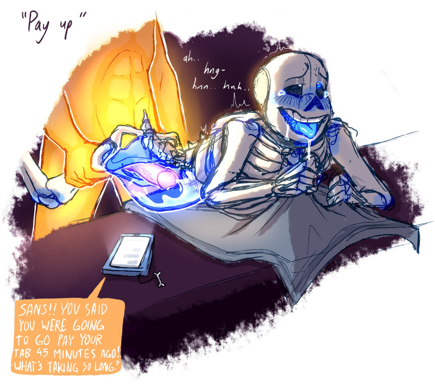 2020s 2021 animated_skeleton blue_blush blue_tongue blush bottom_sans drooling duo ectotongue english_text grillby grillby_(undertale) grillsans heart-shaped_pupils heart_eyes male male_only male_penetrating moaning monster orange_penis penetration penis phone phone_call sans sans_(undertale) seme_grillby sex skeleton skllkndy smartphone solo_focus speech_bubble tears tears_of_pleasure text text_bubble tongue tongue_out top_grillby uke_sans undead undertale undertale_(series) unseen_male_face yaoi