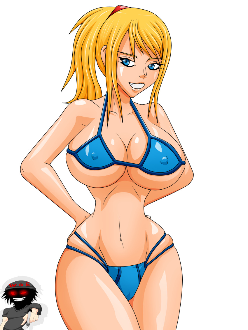 bikini breasts nintendo samus_aran war-off-evil