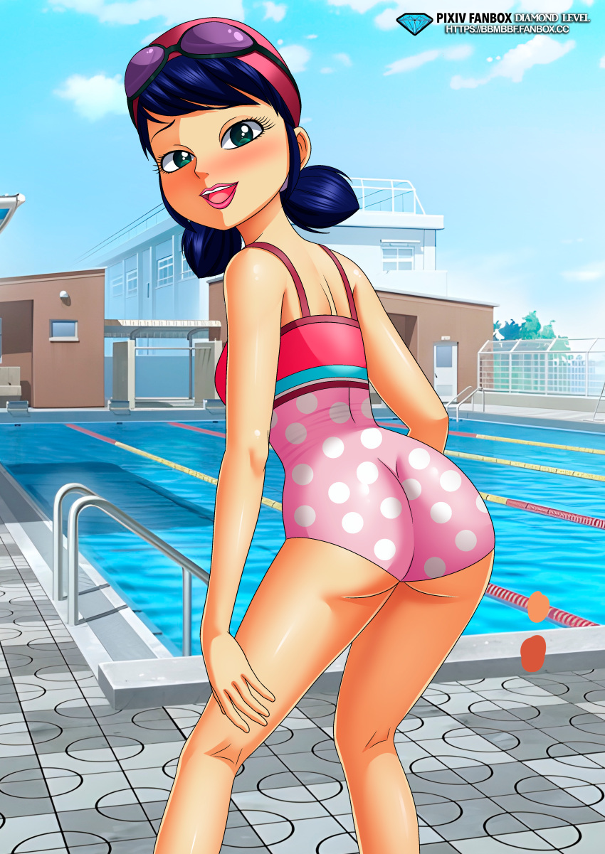 bbmbbf marinette_cheng marinette_dupain-cheng older older_female palcomix pietro's_secret_club pool swimming_pool swimsuit teen teenage_girl young_adult young_adult_female