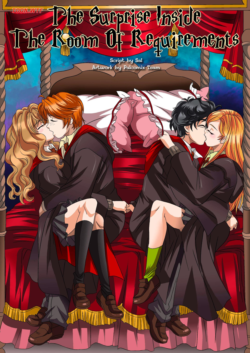 bbmbbf comic cover_page ginny_weasley harry_james_potter harry_potter hermione_granger palcomix ron_weasley the_surprise_inside_the_room_of_requirements toon.wtf