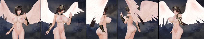1girl 3d angel angel_wings areola ass big_areola big_areolae big_breasts big_nipples bimbo bitch breasts brown_hair fake_breasts game_mod gigantic_areola gigantic_areolae gigantic_breasts hooker horny huge_areola huge_areolae huge_breasts huge_nipples ii_naotora ii_naotora_(sengoku_musou) implants large_areola large_areolae large_nipples massive_breasts milf mod musou_orochi naotora_ii nipples nude nude_mod prostitute samurai_warriors sengoku_musou sexy silicone slut twin_tails warriors_orochi whore wings