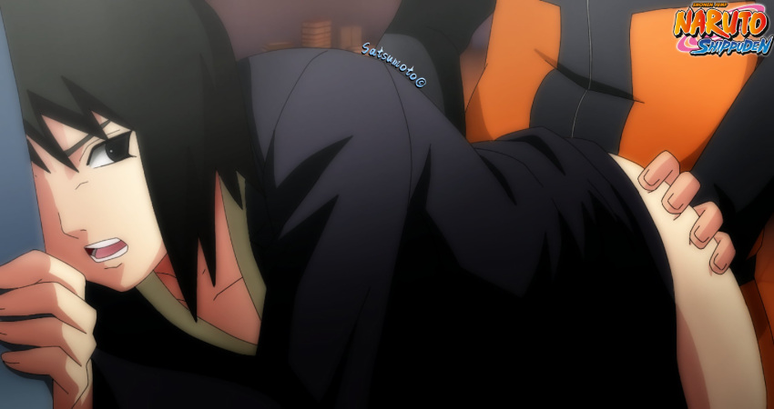 1boy 1boy1girl 1girl adult age_difference ass ass_grab bent_over black_hair clothed_female clothed_sex doggy_position faceless_male female_focus from_behind_position head_out_of_frame high_res jacket male male/female moaning naruto naruto_(series) naruto_shippuden naruto_uzumaki older_female out_of_frame satsudraws sex shizune short_hair standing standing_sex straight tagme taken_from_behind younger_male