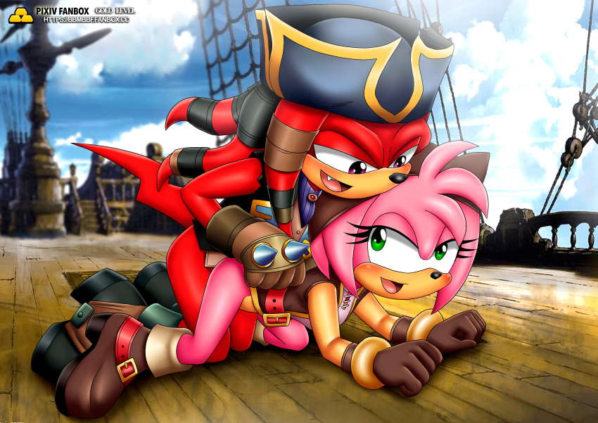 amy_rose bbmbbf black_rose_(sonic_prime) knuckles_the_dread knuckles_the_echidna palcomix pietro's_secret_club sega sonic_prime sonic_the_hedgehog_(series)