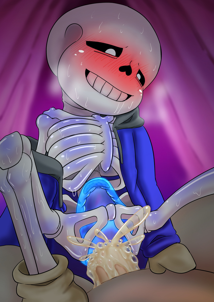 2020s 2023 2d 2d_(artwork) absurd_res absurdres animated_skeleton anon anonymous anonymous_male bigger_male bigger_penetrating bigger_penetrating_smaller blue_hoodie bottom_on_top bottom_sans bottomless cum cum_inside digital_media_(artwork) ectoplasm faceless_male hooded_jacket hoodie jacket large_filesize larger_male larger_penetrating larger_penetrating_smaller male male_penetrating male_pov monster off_shoulder penetrating_pov penetrator_pov pixiv_id_1724049 pov sans sans_(undertale) skeleton smaller_penetrated socks_on solo_focus submissive sweat uke_sans undead undertale undertale_(series) unseen_male unseen_male_face video_games