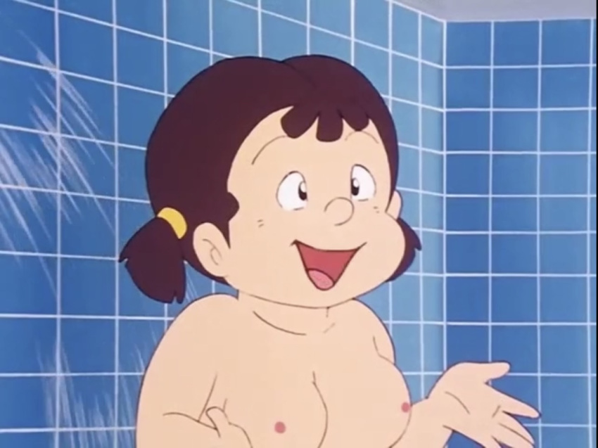 chubby_female completely_nude maicching_machiko-sensei maruko_sakata shower_room tagme