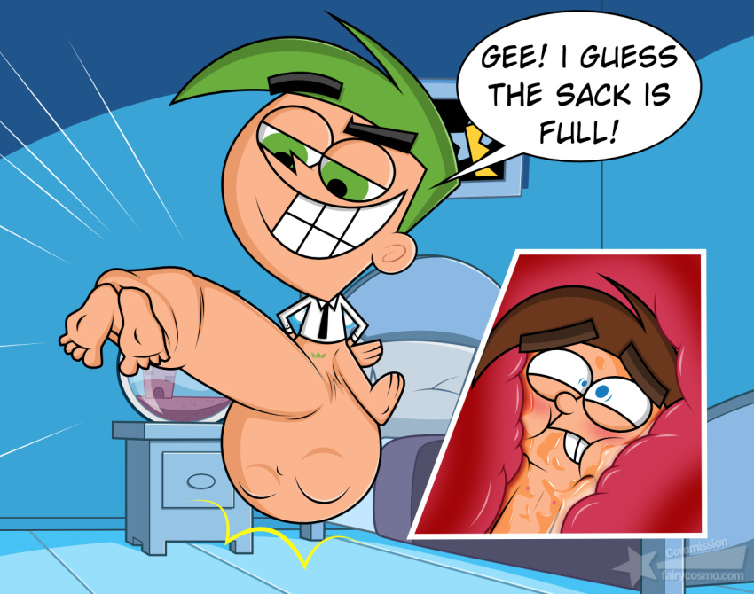balls barefoot big_balls big_penis bottomless cock_vore cosmo dialogue fairy fairycosmo fairycosmo_(artist) foreskin half-closed_eyes head_first hyper hyper_balls hyper_penis inside inside_balls long_foreskin male male/male nude nude_male penis penis_vore shirt smile the_fairly_oddparents timmy_turner uncircumcised uncut vore x-ray yaoi young