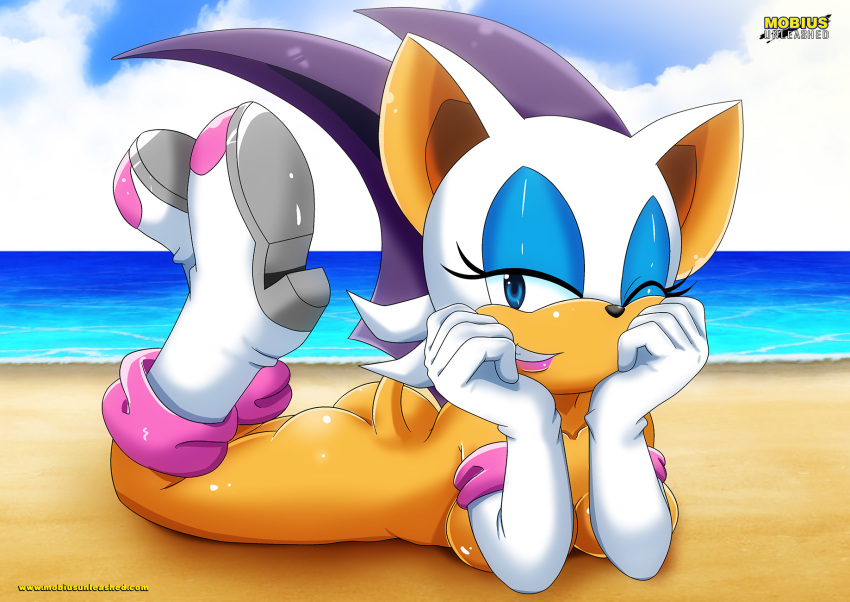 1girl ass bbmbbf mobius_unleashed nipples nude palcomix rouge_the_bat sega sonic_(series) sonic_the_hedgehog_(series)