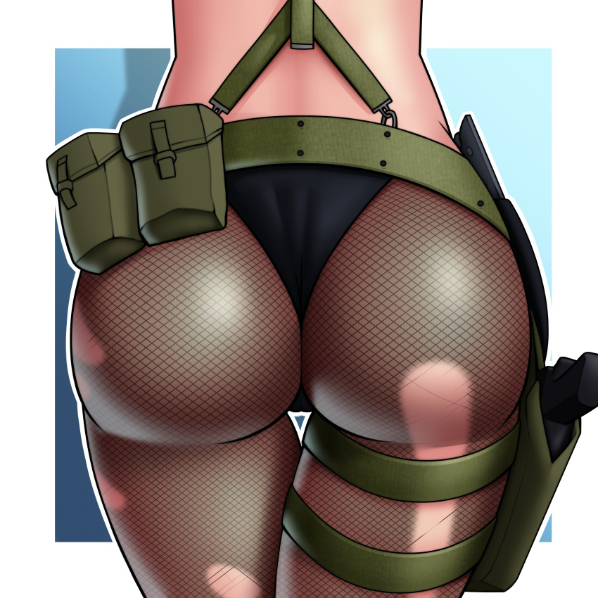 1girl ass ass_focus big_ass clothed_female female_focus female_only high_res light-skinned_female light_skin mature mature_female metal_gear_solid metal_gear_solid_v mwxxxart quiet_(metal_gear) solo_female solo_focus tagme video_game_character video_game_franchise
