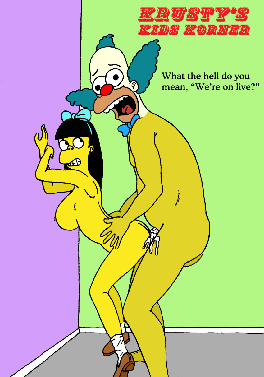 age_difference krusty_the_clown sbb sherri_mackleberry the_simpsons yellow_skin