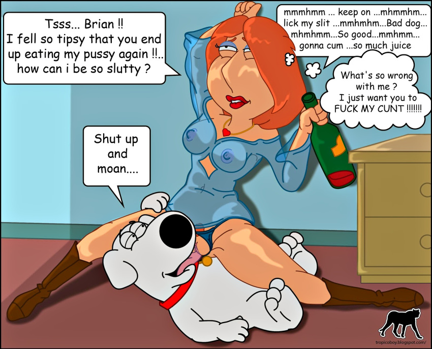 brian_griffin cunnilingus family_guy lois_griffin luberne text