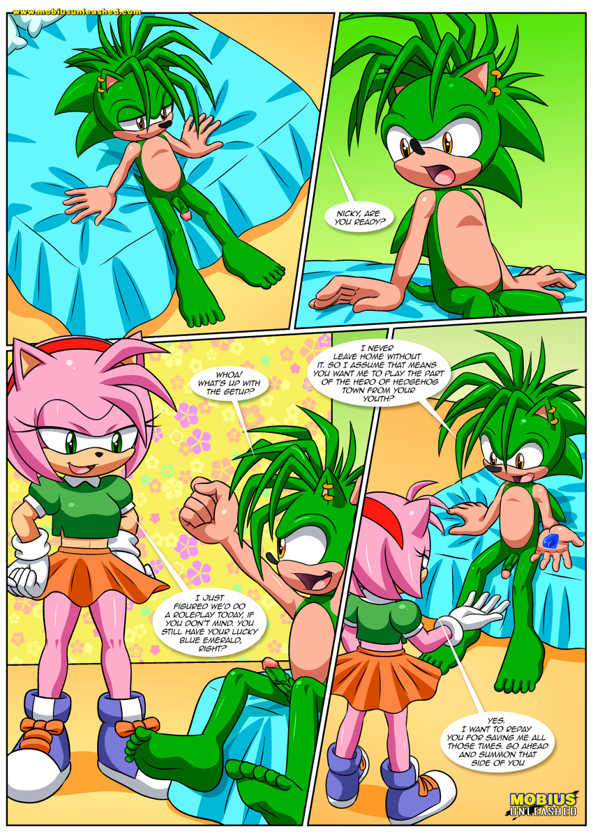 amy_rose bbmbbf chaos_emerald comic manic_the_hedgehog mobian_mating_season_(comic) mobius_unleashed palcomix roleplay sega sonic_the_hedgehog_(series)