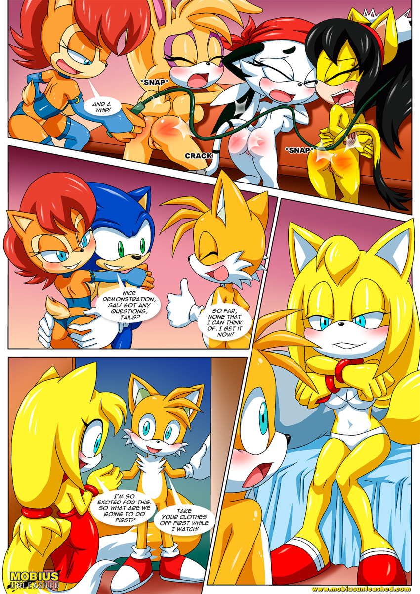 archie_comics bbmbbf bunnie_rabbot honey_the_cat jian_the_tiger miles_"tails"_prower mobius_unleashed palcomix sally_acorn sega sonic's_guide_to_spanking sonic_(series) sonic_boom sonic_the_hedgehog sonic_the_hedgehog_(series) zooey_the_fox