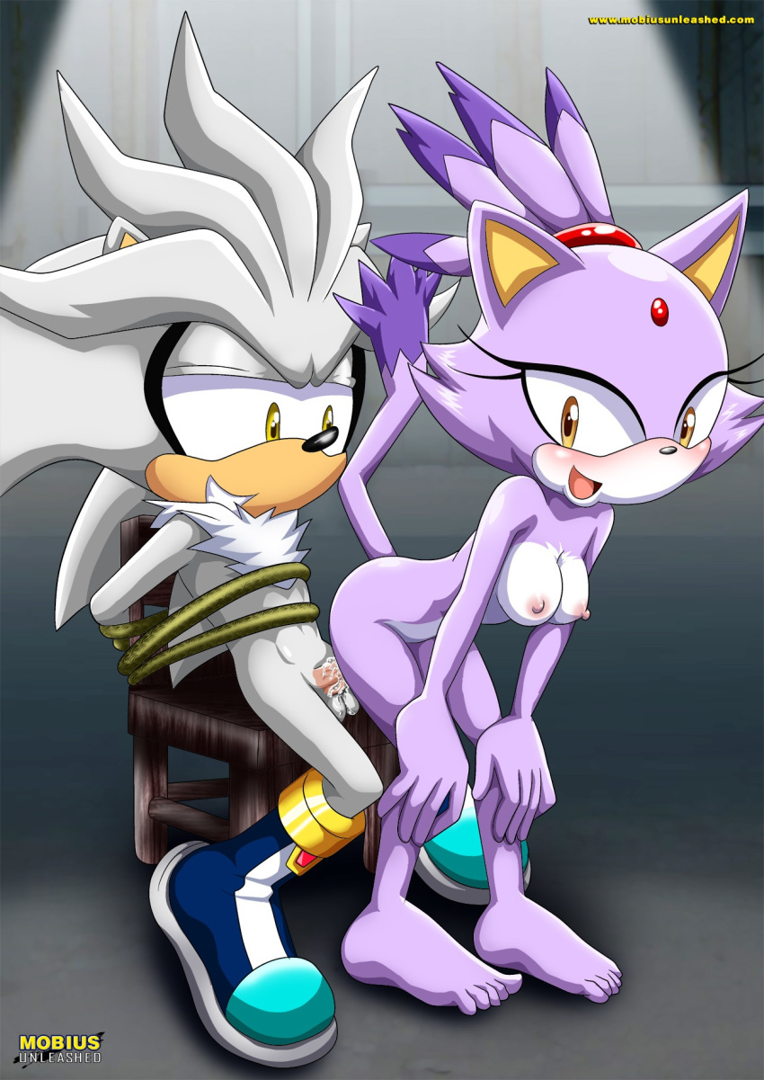 barefoot bbmbbf blaze_the_cat creampie cum cum_in_ass cum_inside cumshot horny looking_at_viewer mobius_unleashed palcomix sega sex silvaze silver_the_hedgehog sonic_(series) sonic_team sonic_the_hedgehog_(series) tied_up toes