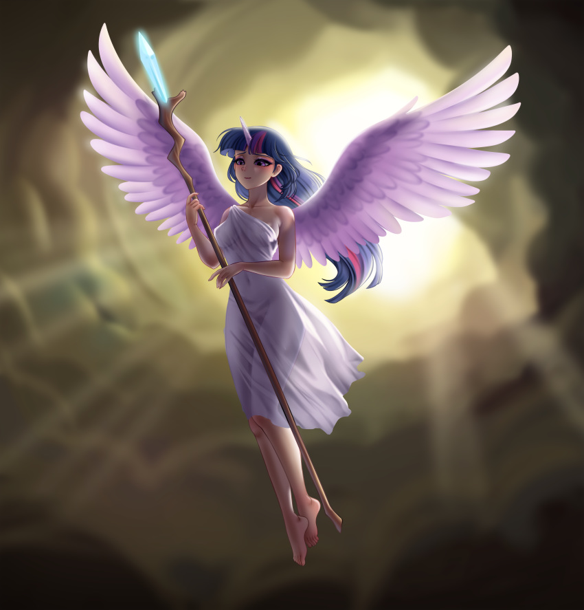 1girl barefoot breasts female female_only friendship_is_magic horn horned_humanization humanized long_hair my_little_pony my_little_pony_the_movie nipples no_bra no_panties no_underwear partially_clothed pussy racoonkun see-through_clothes solo transparent_clothing twilight_sparkle twilight_sparkle_(mlp) winged_humanization wings