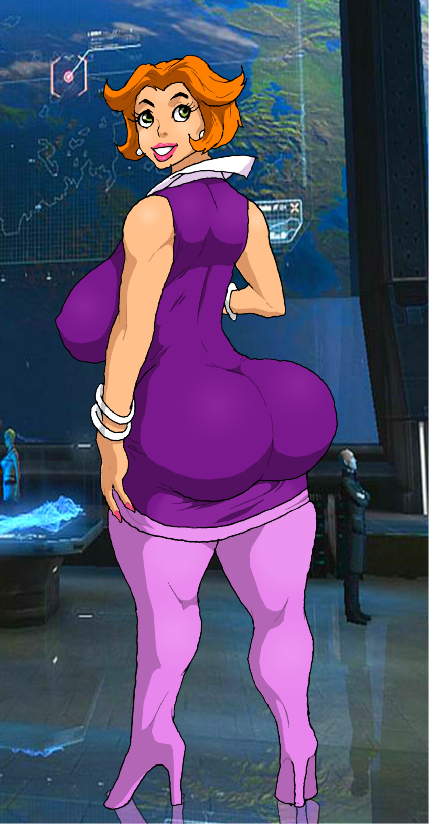 ass big_ass big_breasts breasts clothes jane_jetson jay-marvel lips looking_back milf solo suit the_jetsons wide_hips