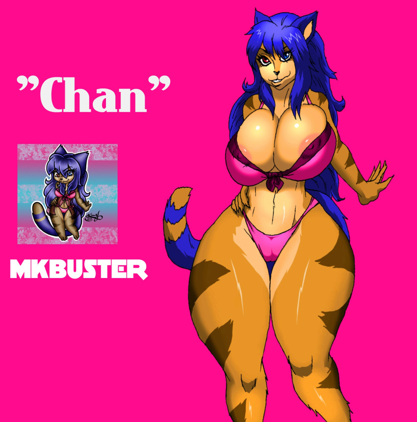 anthro ass big_ass big_breasts bikini breasts chan furry jay-marvel looking_at_viewer nipples wide_hips