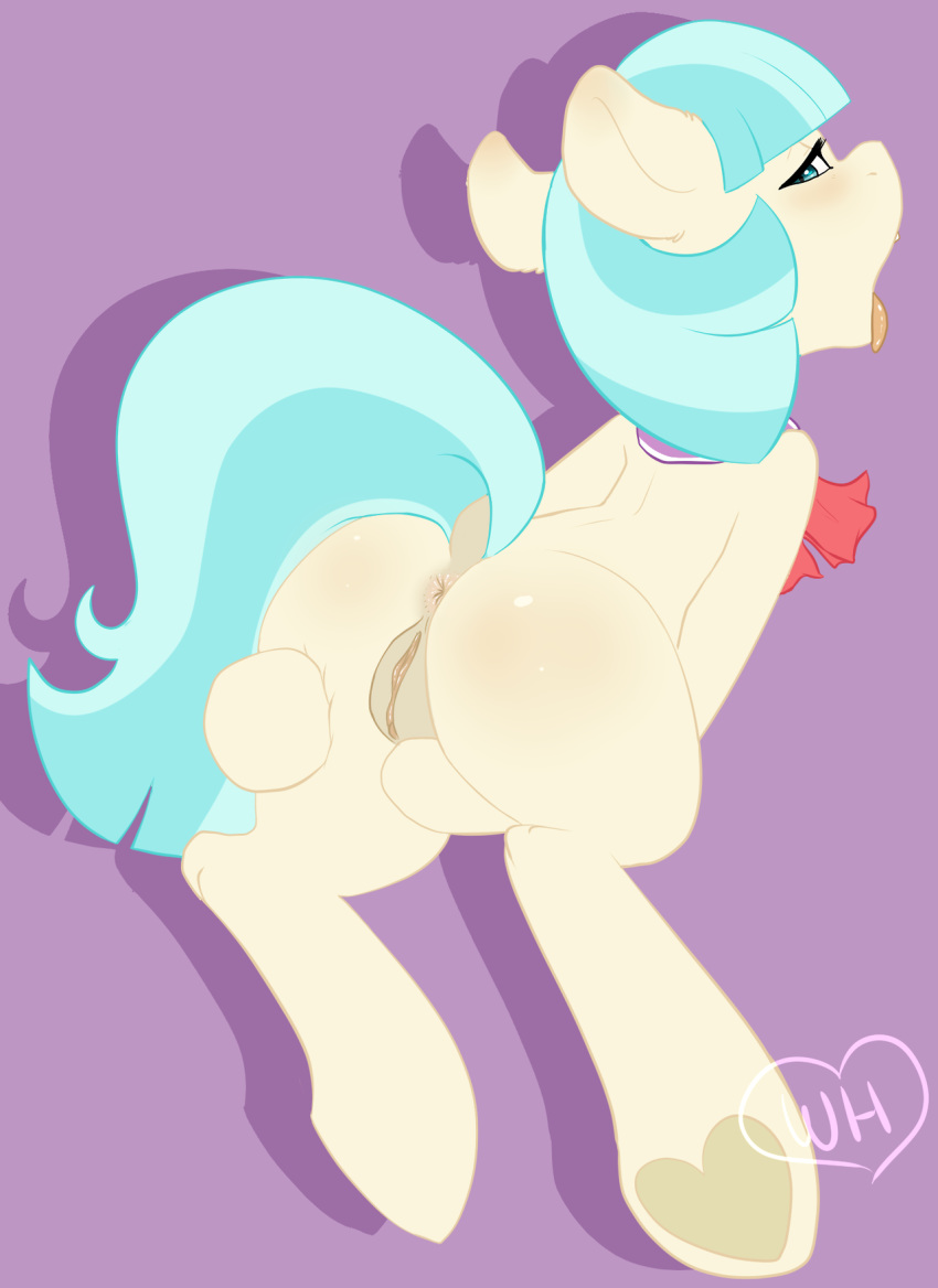 ahegao coco_pommel equine female feral friendship_is_magic horse mammal masturbation my_little_pony open_mouth pony pussy tail tongue tongue_out whitehair