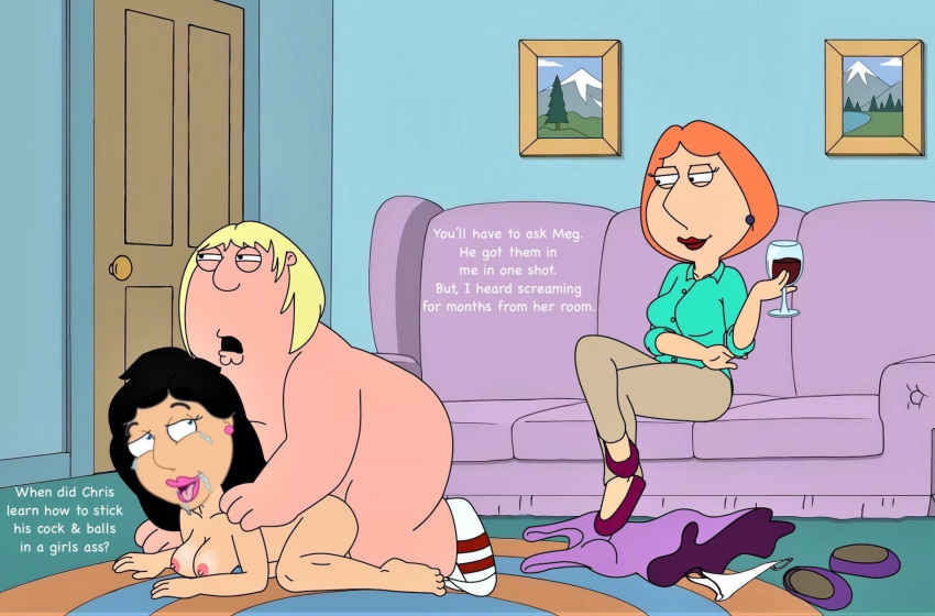 anal bonnie_swanson chris_griffin doggy_position family_guy lois_griffin nude