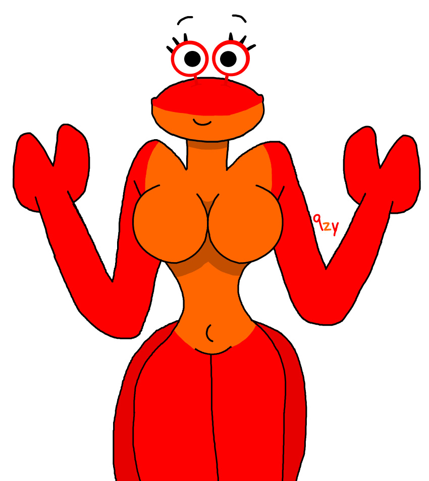 1girl anthro anthro_female anthropomorphic breasts chloe_the_crab_(finny_the_shark) finny_the_shark first_porn_of_character hot sexy sexy_girl super_simple thick_thighs