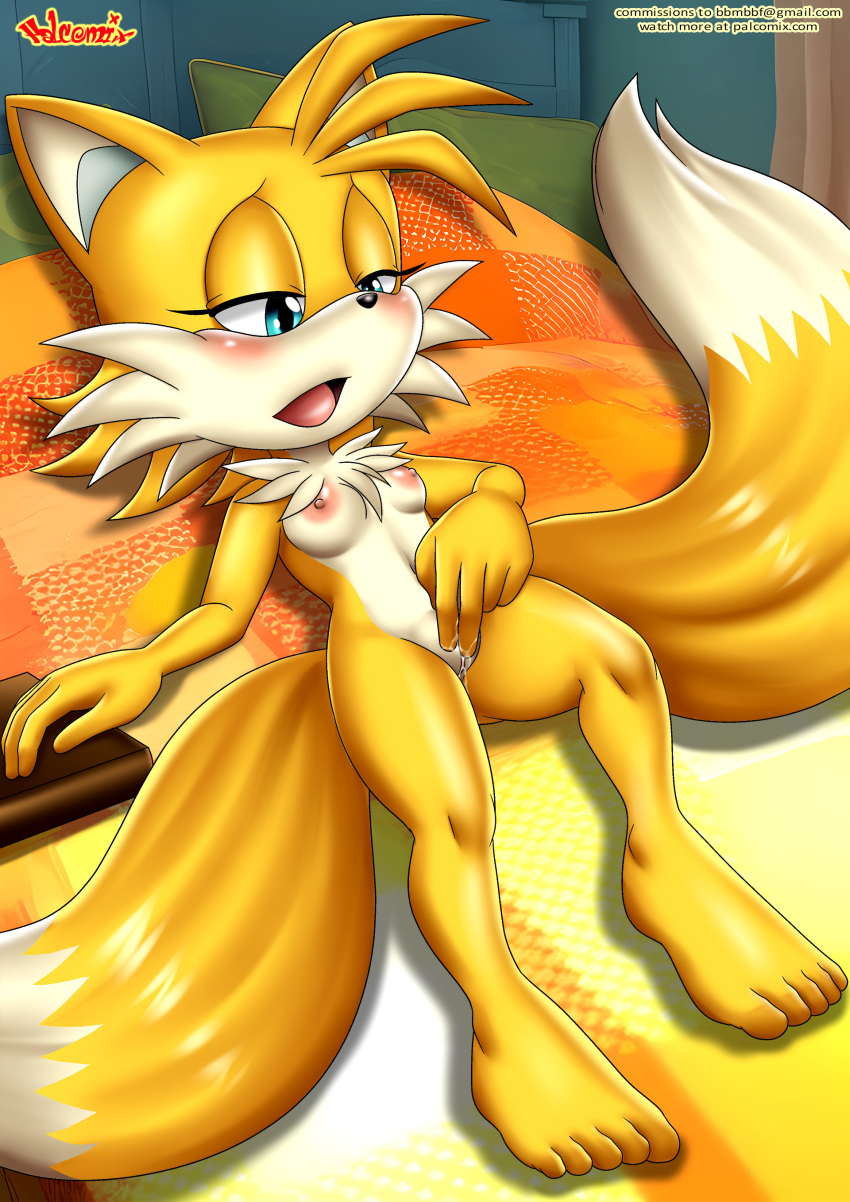 1girl bbmbbf furry miles_"tails"_prower millie_tailsko mobius_unleashed palcomix sega