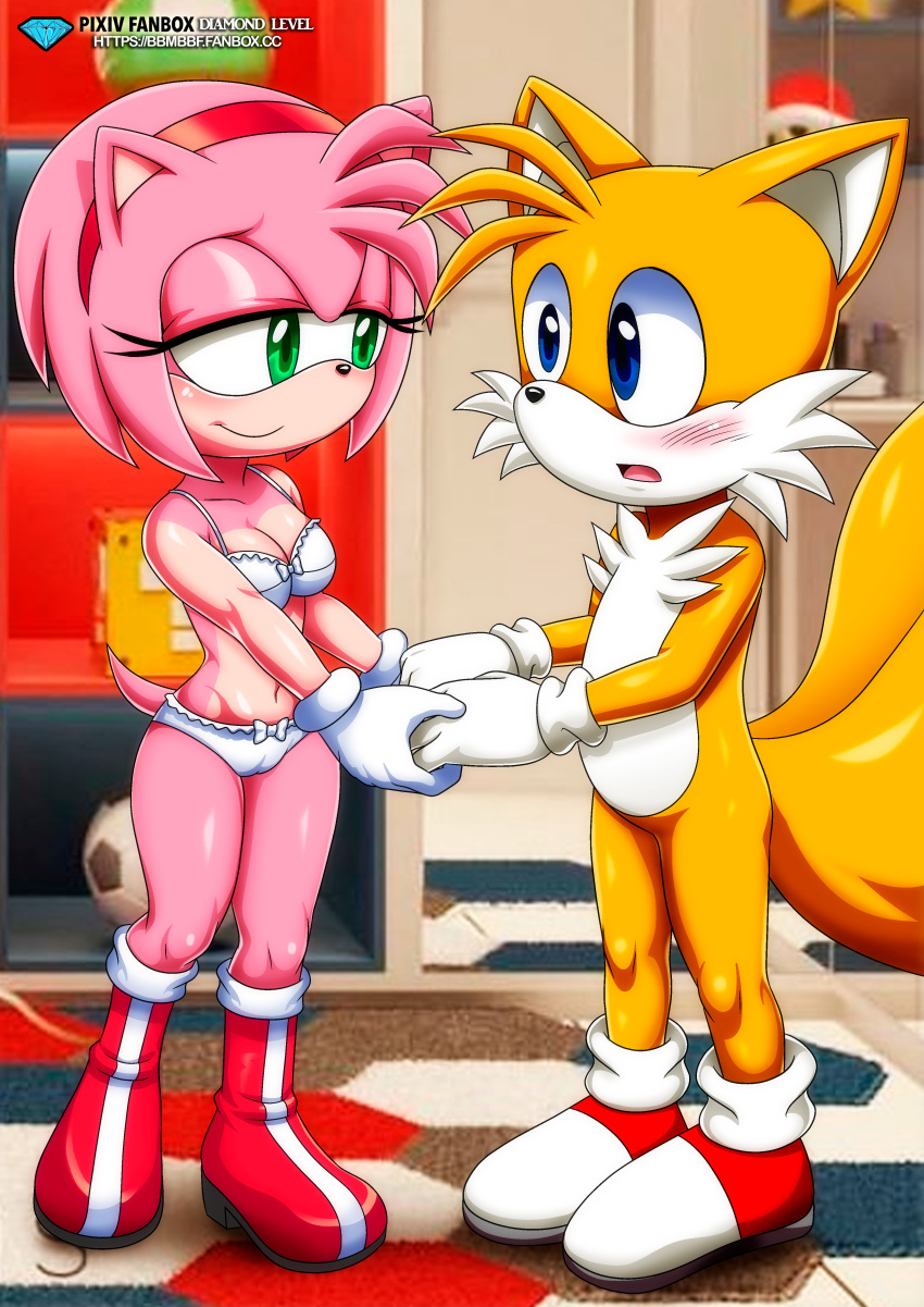 amy_rose bbmbbf miles_"tails"_prower mobius_unleashed palcomix sega sega sonic_the_hedgehog_(series)