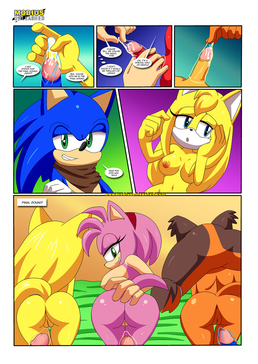 amy_rose bbmbbf comic dat_ass knuckles_the_echidna miles_"tails"_prower mobius_unleashed palcomix sega sexy_boom sonic_boom sonic_the_hedgehog sonic_the_hedgehog_(series) sticks_the_jungle_badger zooey_the_fox