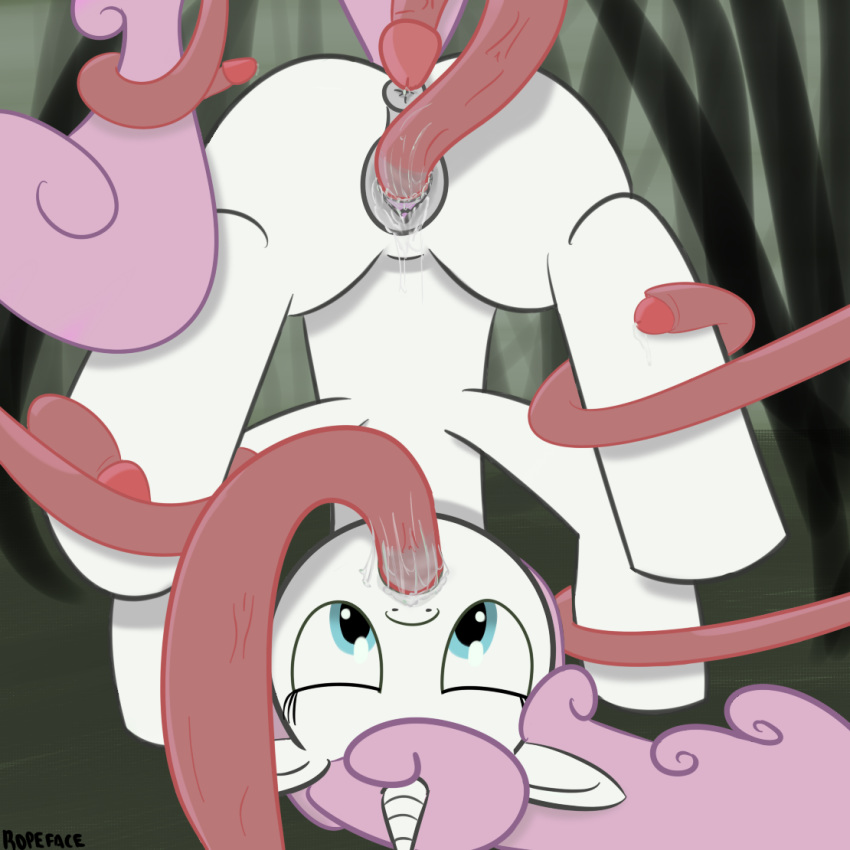 1girl anus female female_unicorn friendship_is_magic horn imminent_anal my_little_pony nude oral oral_penetration pony pussy sex tail tentacle_sex tentacles twinkleshine_(mlp) unicorn vaginal vaginal_penetration