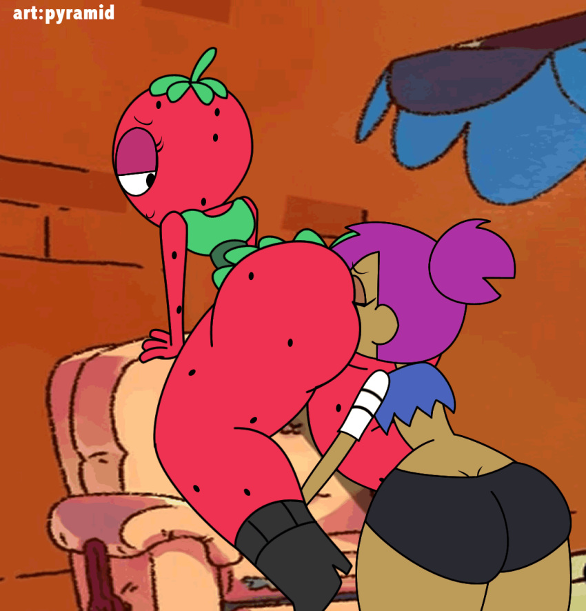 animated big_ass drupe enid_mettle face_in_ass gif licking looking_down ok_k.o.!_let's_be_heroes plaza pussylicking pyramid_(artist) sexy_ass yuri