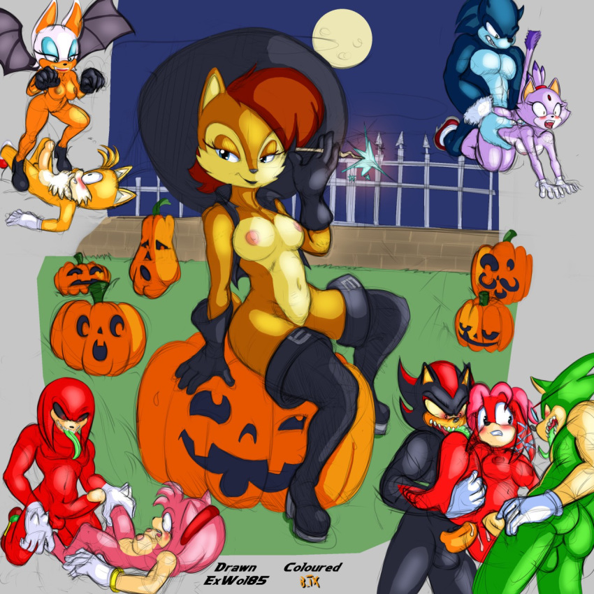 amy_rose anal blaze_the_cat cosplay furry halloween holidays knuckles_the_echidna lien-da magic_user miles_"tails"_prower pumpkin rouge_the_bat sally_acorn scourge_the_hedgehog sega shadow_the_hedgehog sonic_(series) sonic_the_hedgehog sonic_the_werehog witch
