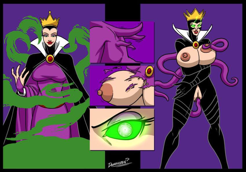 big_breasts breasts disney doomington queen_grimhilde snow_white_and_the_seven_dwarfs tagme transformation