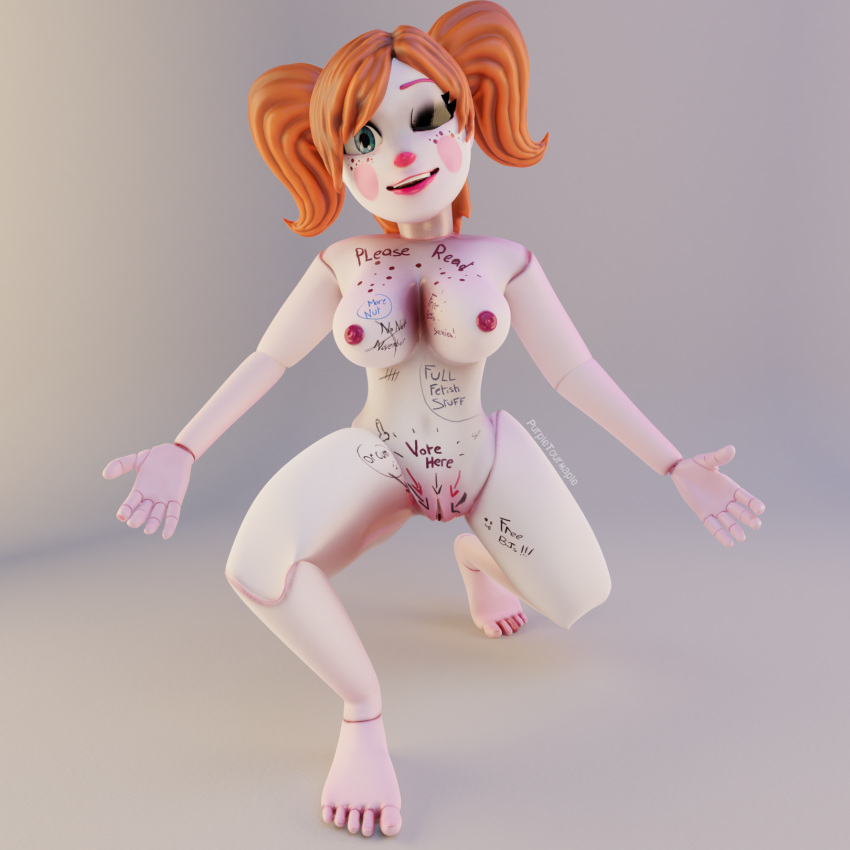 3d circus_baby five_nights_at_freddy's fnaf_sister_location parody purpletourmaple