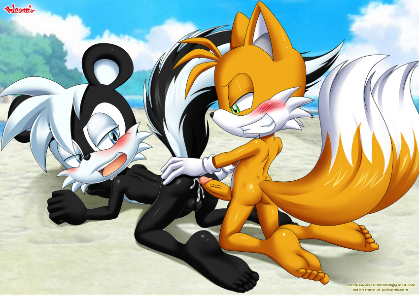 anal bbmbbf feet full_body geoffrey_st_john miles_"tails"_prower mobius_unleashed palcomix sega yaoi