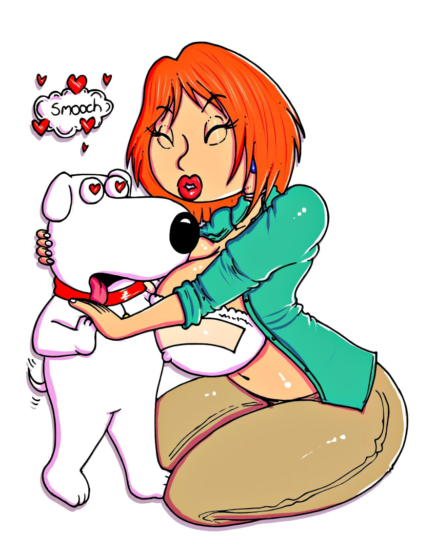 bra breasts brian_griffin family_guy lois_griffin nipples