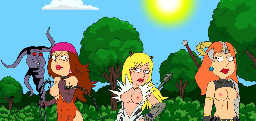 breasts family_guy lois_griffin meg_griffin nipples