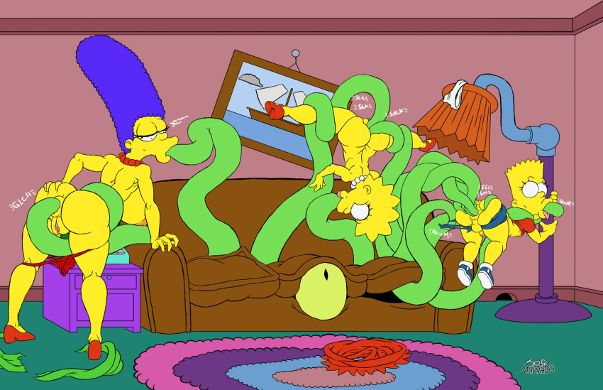 anal anus ass bart_simpson big_ass big_breasts big_lips breasts clothes comic dat_ass erect_nipples female femboi femboy gay happy hips josemalvado lips lisa_simpson male marge_simpson milf nipples nude penis pussy sex slut tentacle testicles the_simpsons torn_clothes whore wide_hips yellow_skin