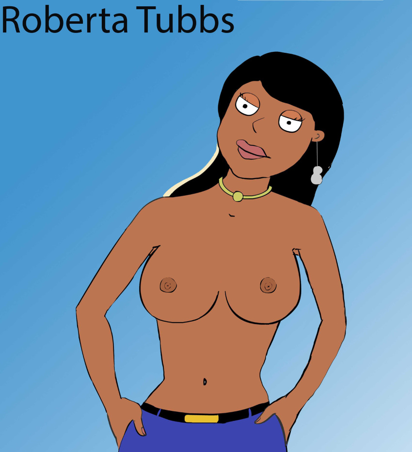 black_woman breasts roberta_tubbs the_cleveland_show topless