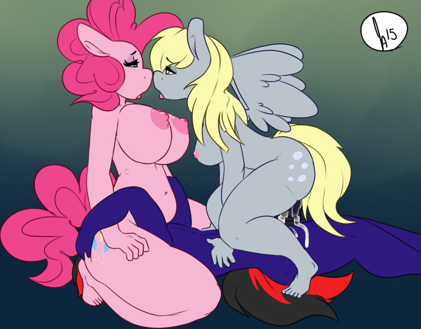 anthro areola big_breasts breasts cum cum_inside derpy_hooves_(mlp) earth_pony equine erect_nipples fan_character female friendship_is_magic furry group group_sex horse mammal my_little_pony nipples nude pegasus penetration pinkie_pie_(mlp) pony pussy sex somescrub threesome wings