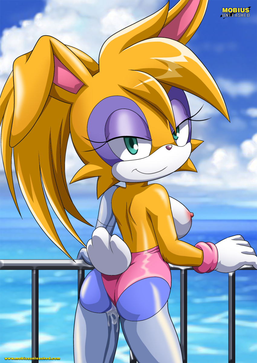 archie_comics ass bbmbbf blush breast bunnie_rabbot horny looking_at_viewer mobius_unleashed palcomix sega smile sonic_(series) sonic_the_hedgehog_(series) tagme