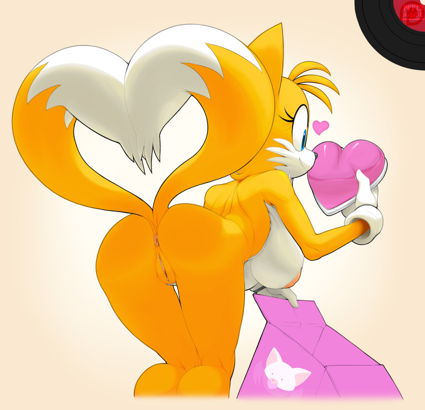 2015 anthro anus areola ass big_breasts breasts canine crossgender female fox genderswap heart highres mammal marthedog miles_"tails"_prower millie_tailsko nude pussy sega solo sonic_(series) sonic_the_hedgehog_(series)